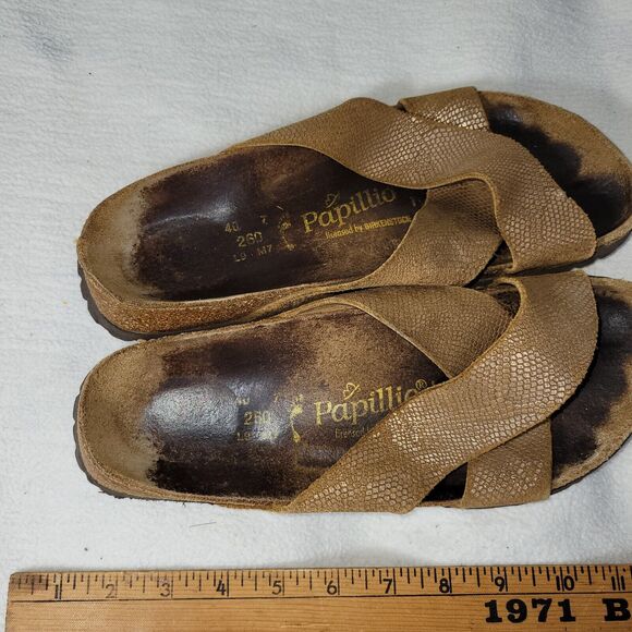 Papillo By Birkenstock Sandals Shoes Womens Size 9 Brown Beach Pool Summer Hippy - Picture 6 of 14